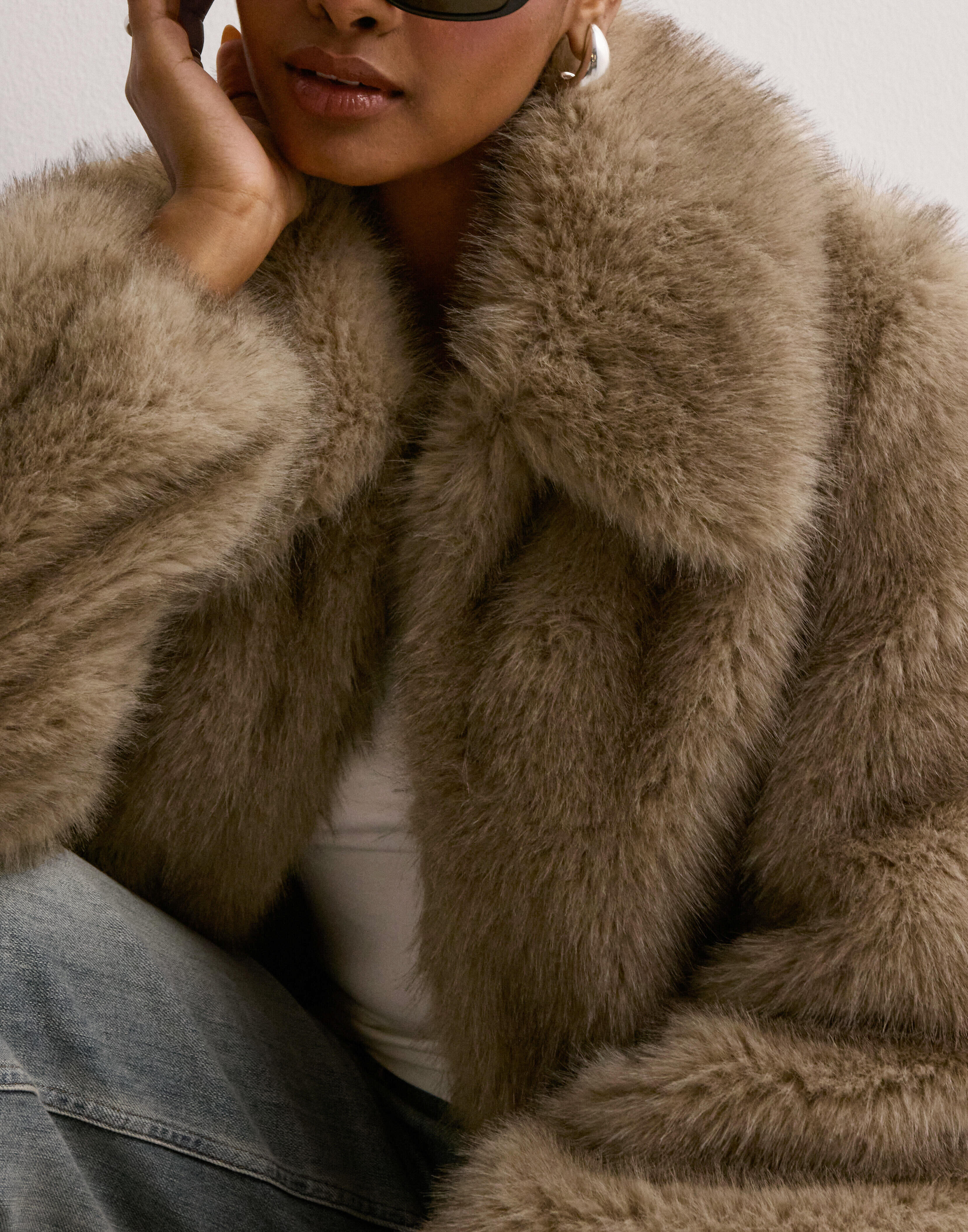 Buy Vero Moda VMAUDREY SHORT JACKET PRM - Silver Mink