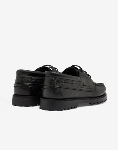 LES DEUX Grain Leather Boat Shoe Finskor herr – bild 3
