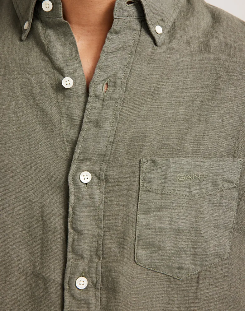 REG UT GMNT DYED LINEN SHIRT