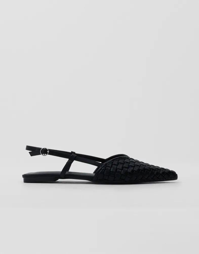 Pointy Braided Slingback