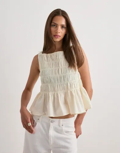 Vero Moda - Beige - Awroberta Sl Square Neck Top