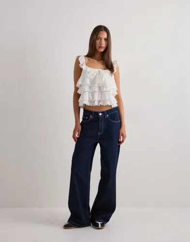 VERO MODA Vmsandy Sl Layered Top Wvn toppar dam – bild 3