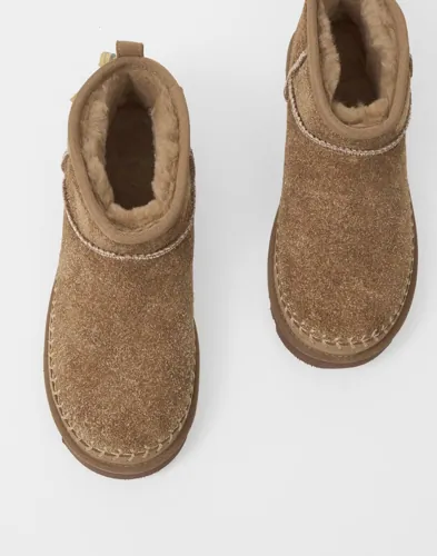UGG W Classic Ultra Mini Biarritz teddy boots dam – bild 2