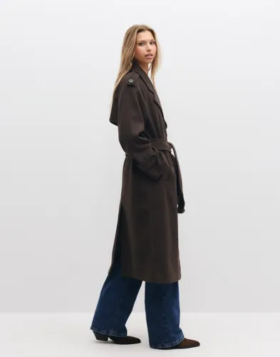 ONLY Onldear-Trillion Long Belt Coat Pnt tunna kappor dam – bild 3