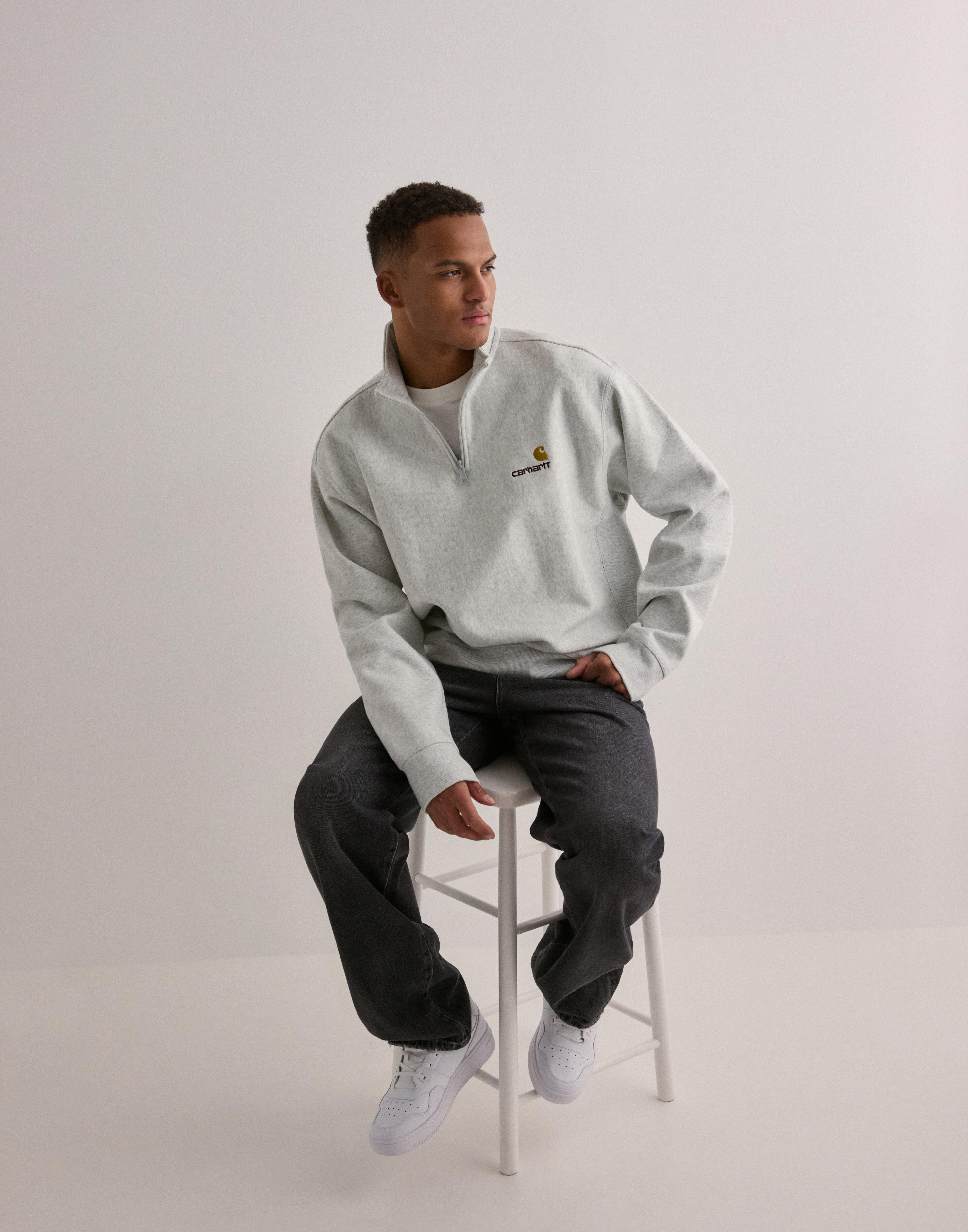 ★ドイツ発*carhartt WIP*Half Zip American Scriptスウェット/N carhartt-wip-half-zip-american