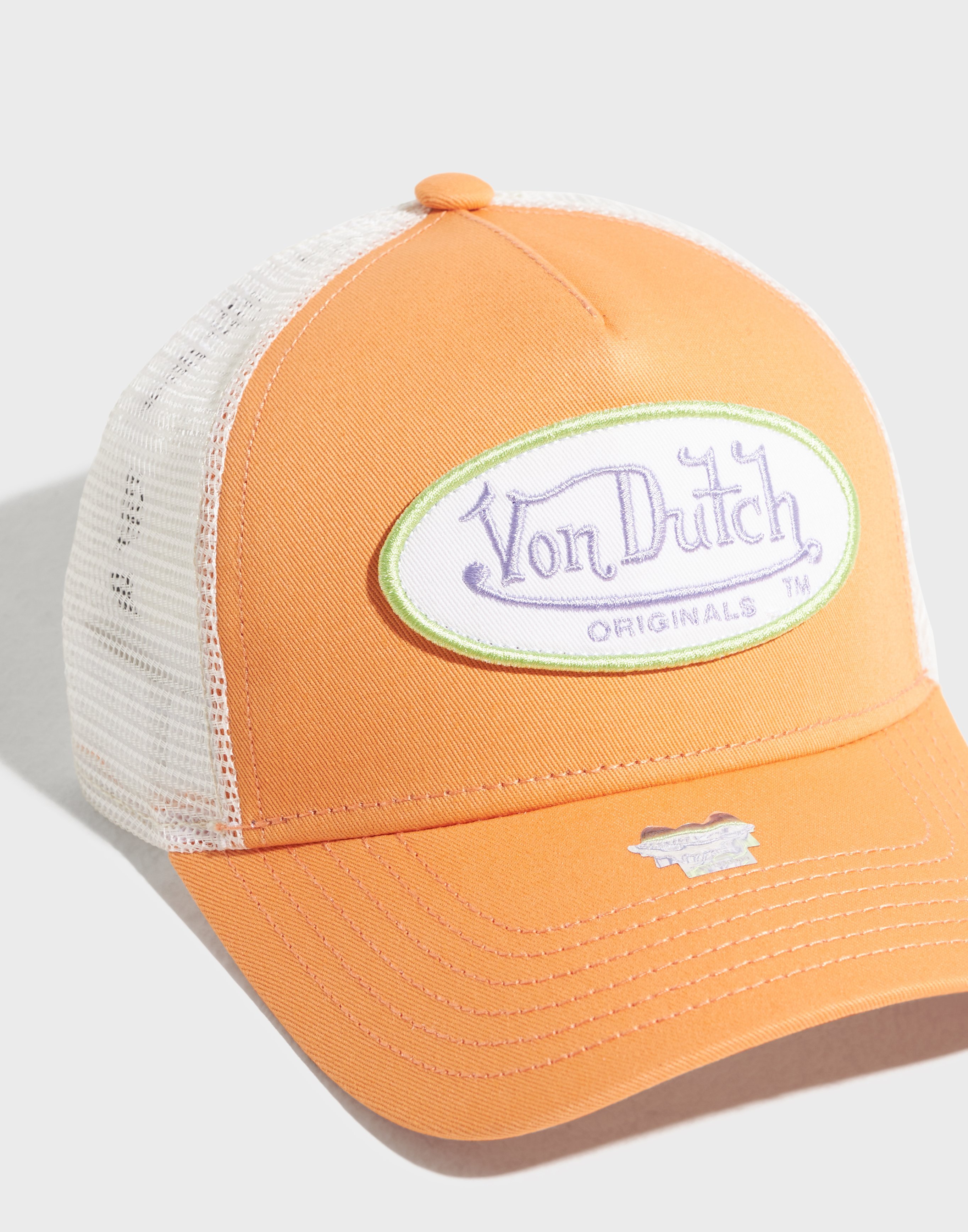 Von Dutch Contrast Twill Trucker Chocolate/White