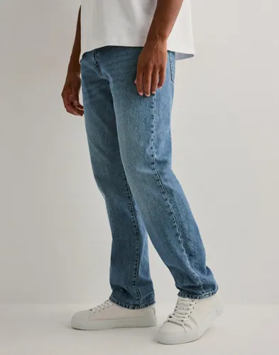 Woodbird Jay Hope straight jeans i blå denim för herr