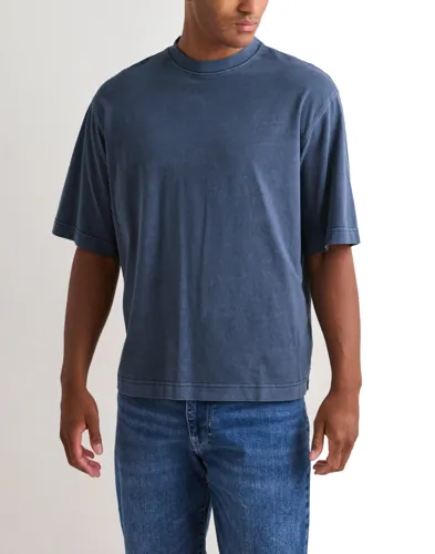 Selected Men Slhboxycory Ss O-Neck Tee Oversized t-shirts Blå