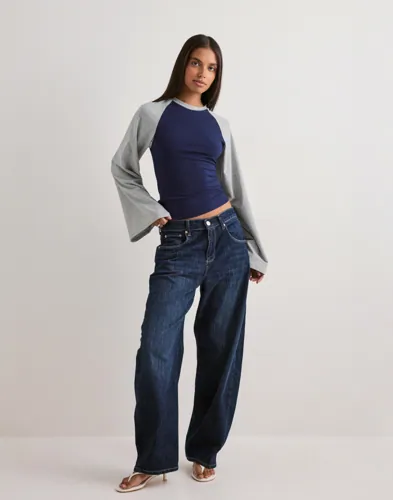 Nelly Wide Sleeve Raglan Top långärmade t-shirt dam – bild 5