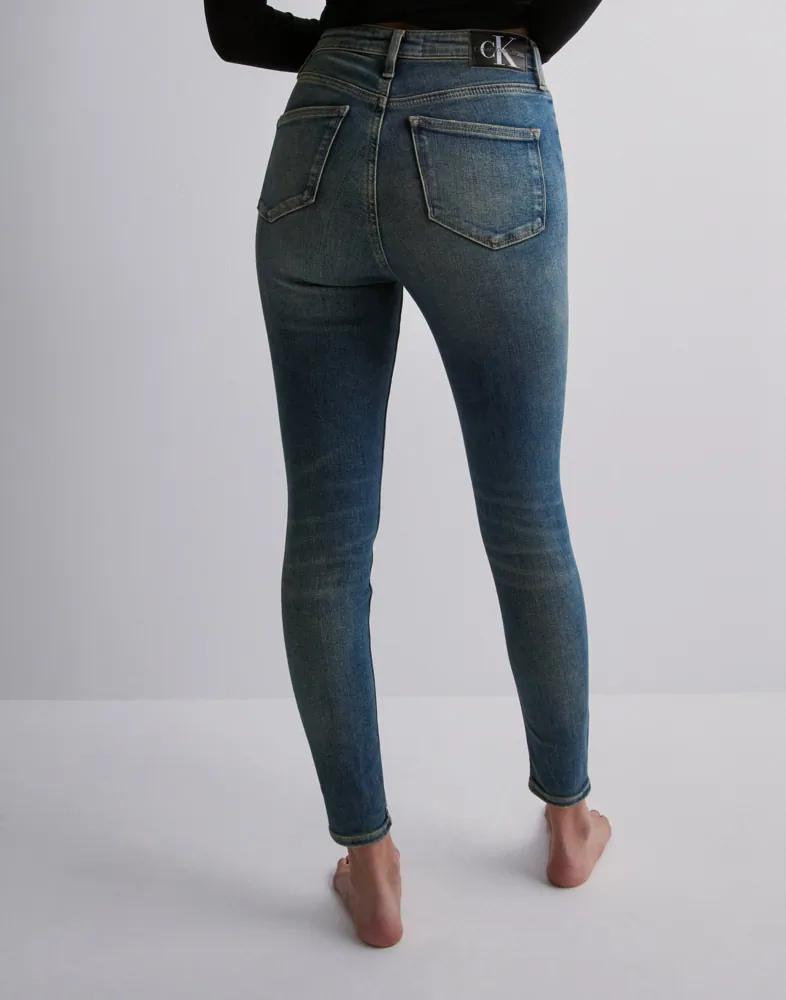 Buy Calvin Klein Jeans HIGH RISE SUPER SKINNY ANKLE Denim Medium