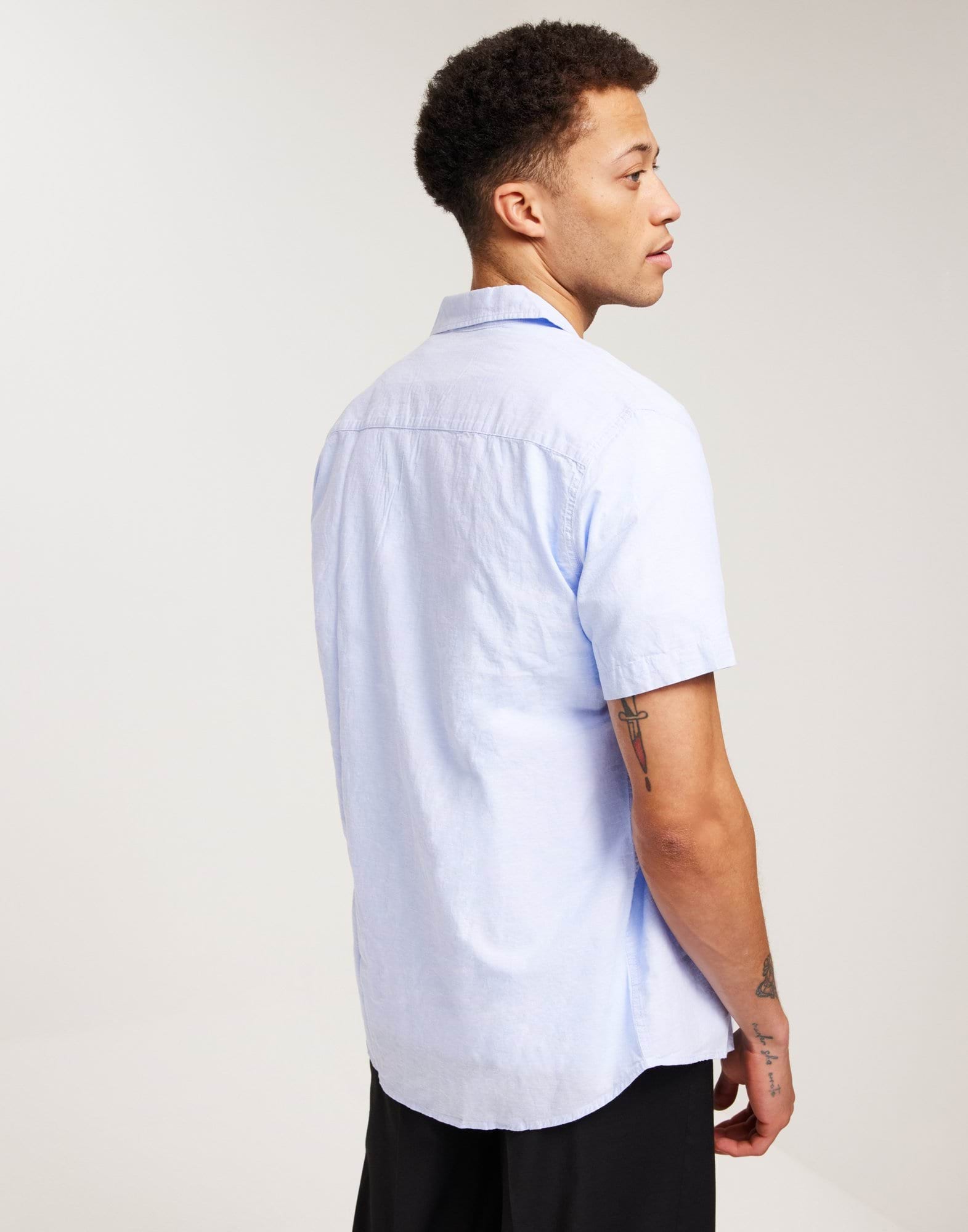 SLHREGNEW-LINEN SHIRT SS RESORT W