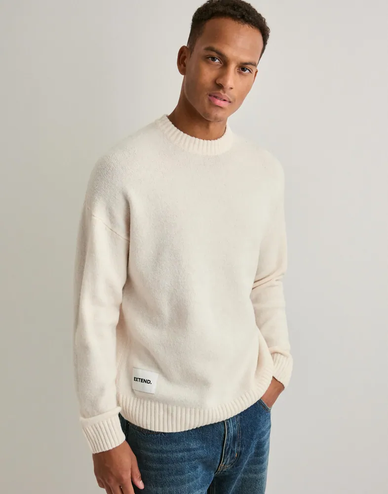 ONLY & SONS Onspage Rlx Ls Crew Knit Xt Sweatshirts stickade tröjor herr – bild 3