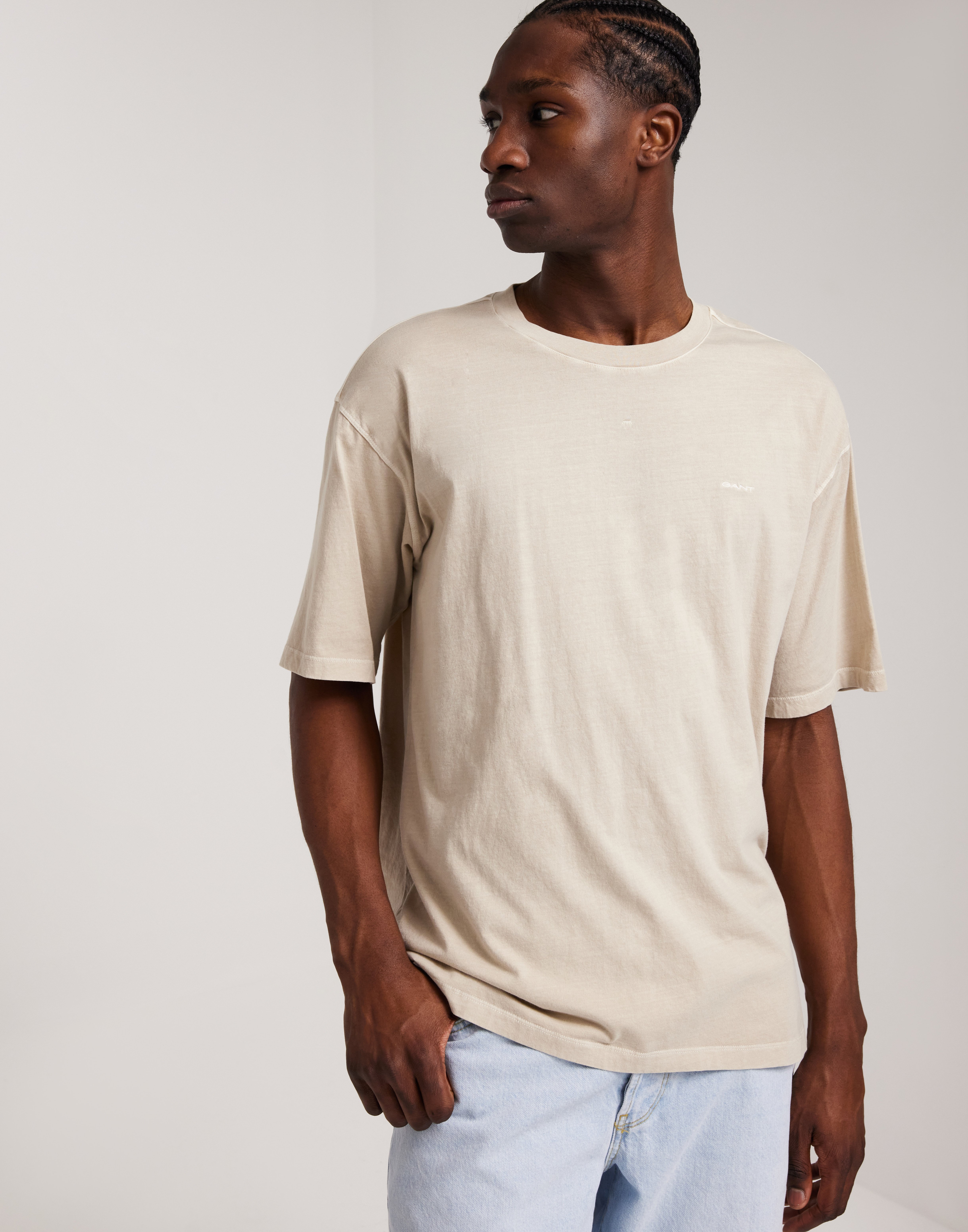 Gant Sunfaded Ss T-Shirt Kortærmede t-shirts Beige