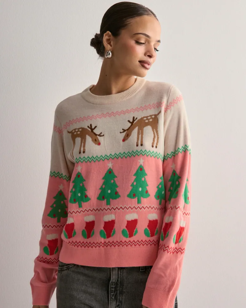 Buy Vero Moda VMCHRISTMASSTUFF LS O-NCK BOX L8CP