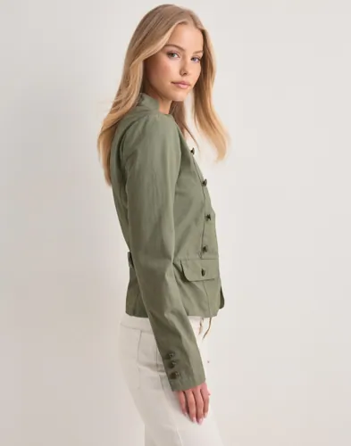 Nelly Cotton Detailed Jacket kavajer & blazers dam – bild 3