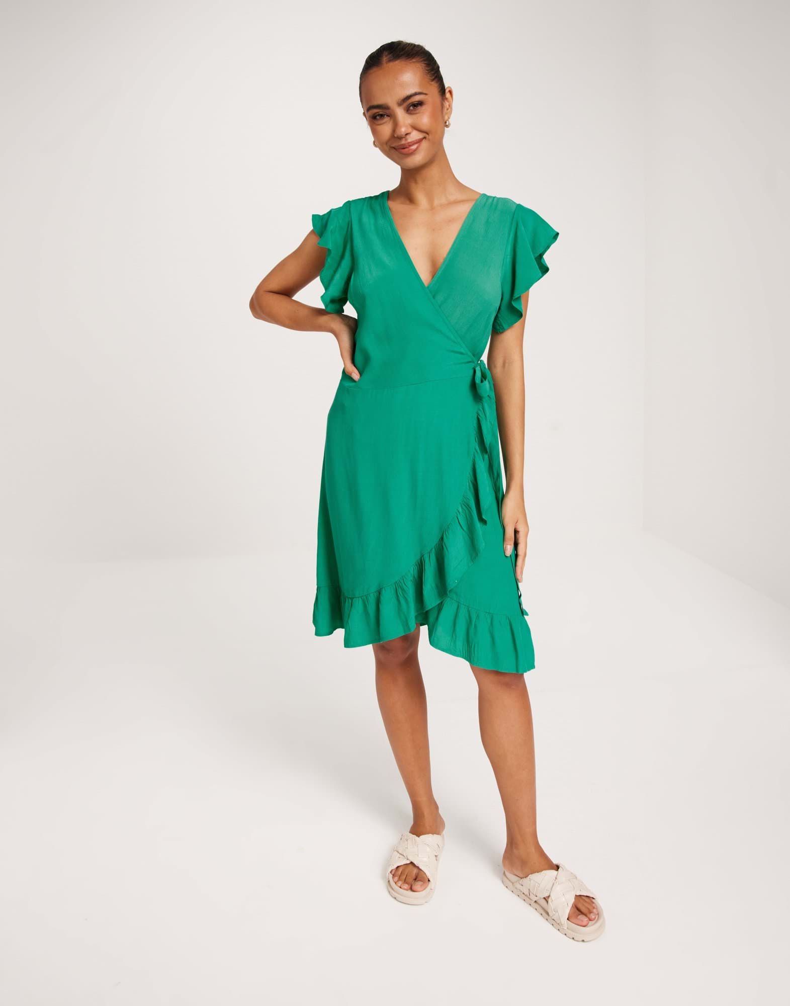 VIFINI WRAP S/S SHORT DRESS - NOO