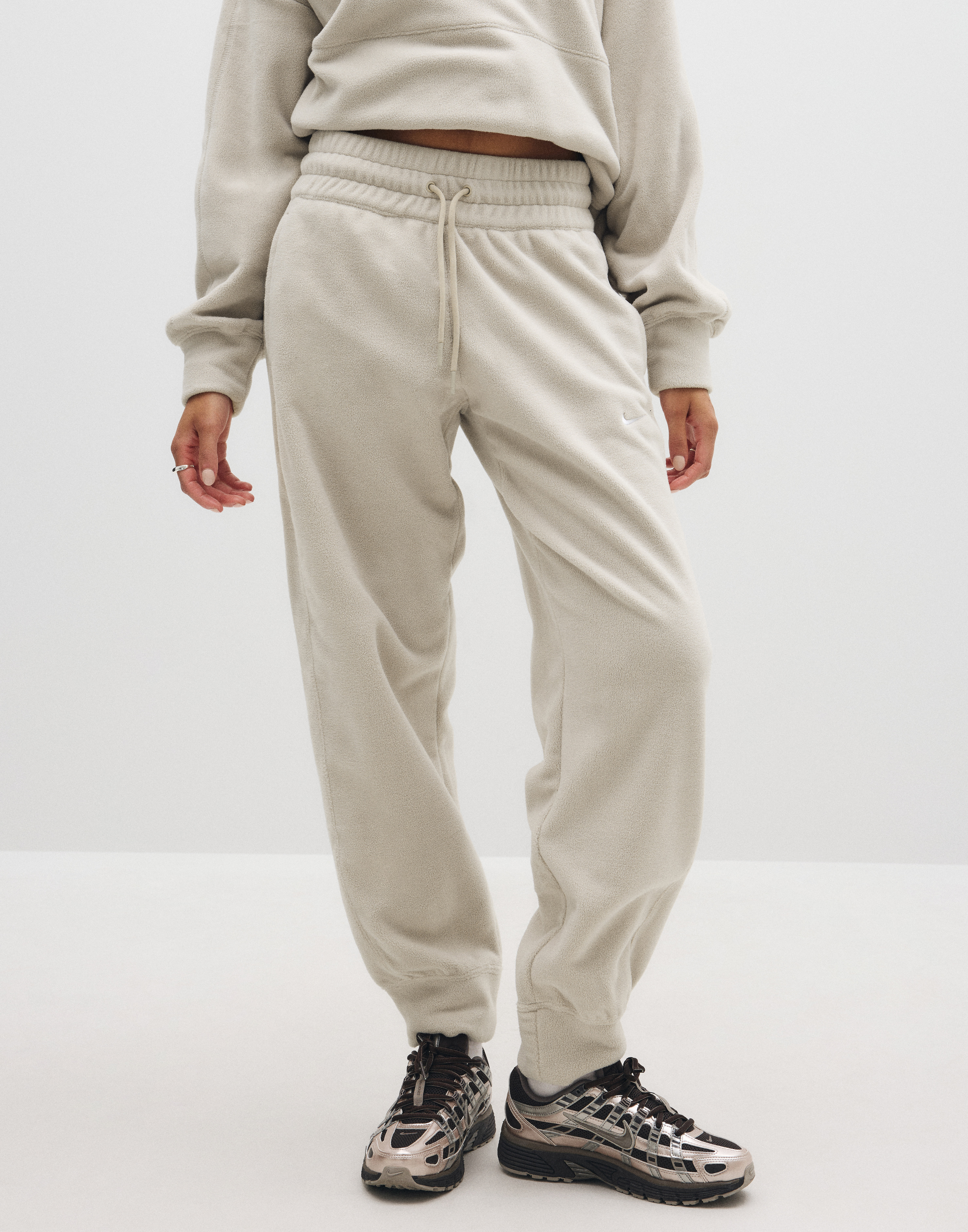 Buy Nike W Nk Tf One Polar Flc Jogger - Cream | Nelly.com