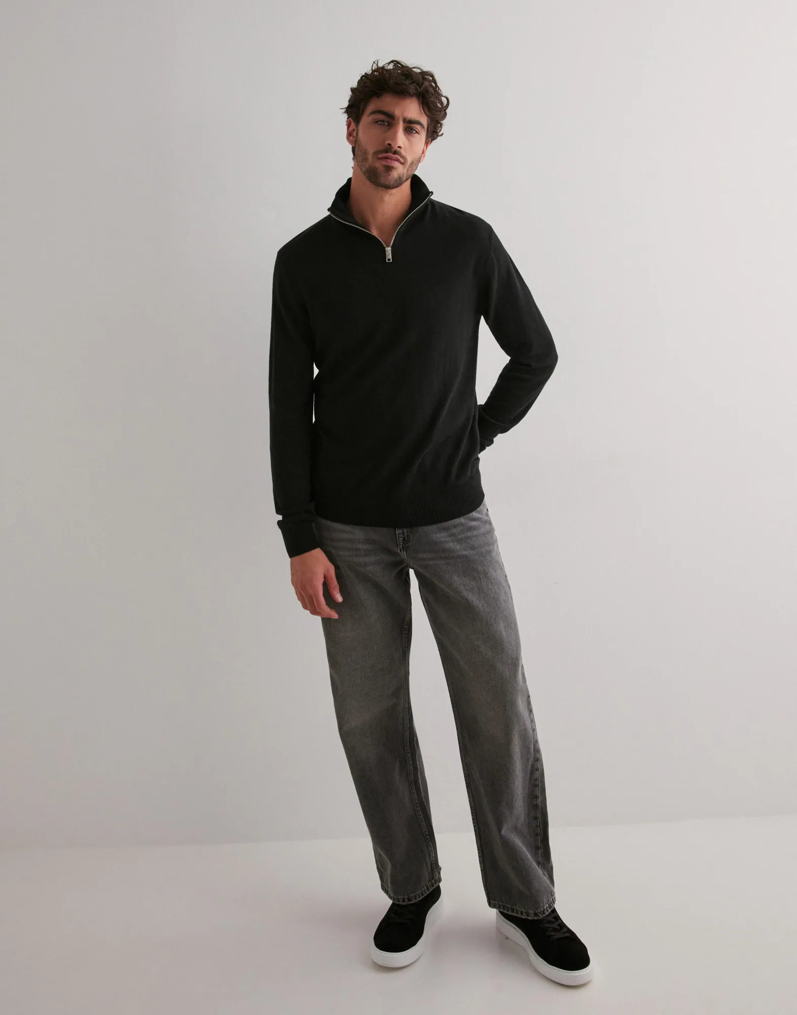 JJEEMIL KNIT HALF ZIP NOOS