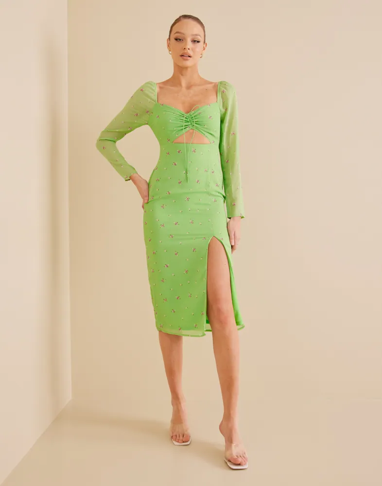 Buy Nelly Keyhole Front Dress - Floral | Nelly.com