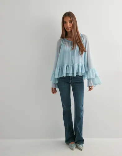 VERO MODA Vmcamille Ls Frill Top Wvn Exp blusar dam – bild 2