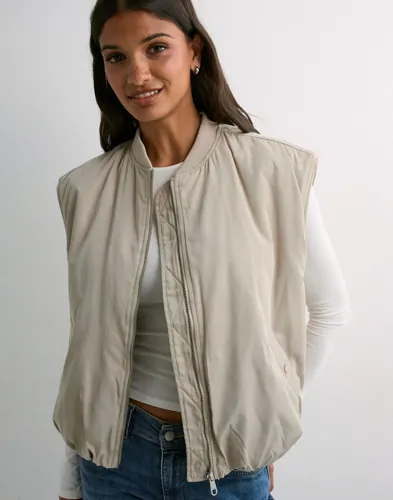 Only - Beige - Onladel Life Waistcoat Cc Otw