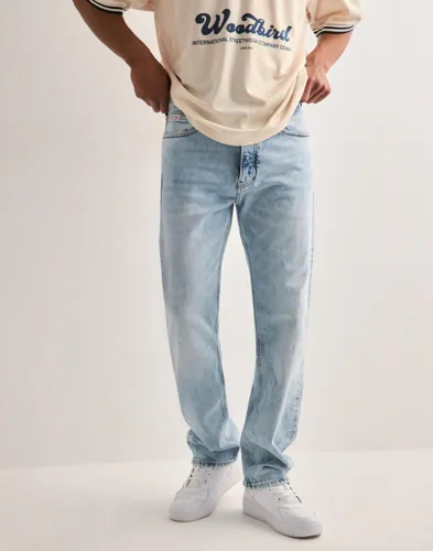 Calvin Klein blå straight jeans för herr
