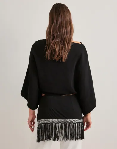 Nelly Fringe Tie Mini Skirt minikjolar dam – bild 3