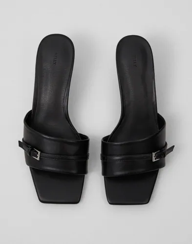 Nelly Kitten Stiletto Mule sandaler med klack dam – bild 2