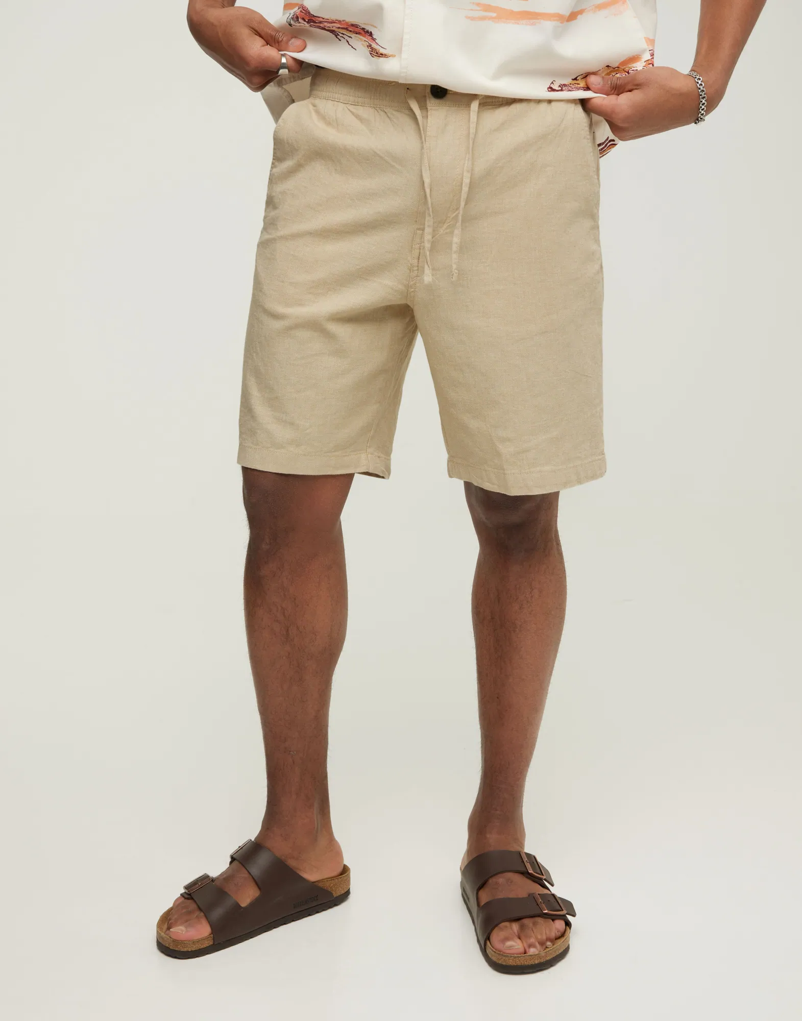 SLHCOMFORT-NEWTON LINEN SHORTS W