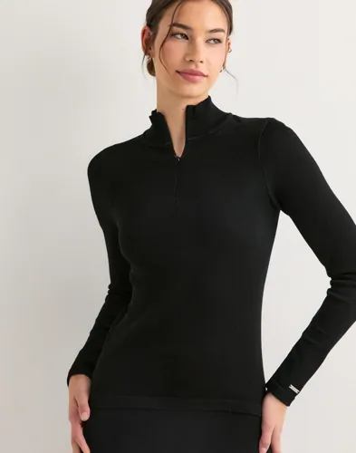 Aim'n - Sort - Ribbed Wool Half zip