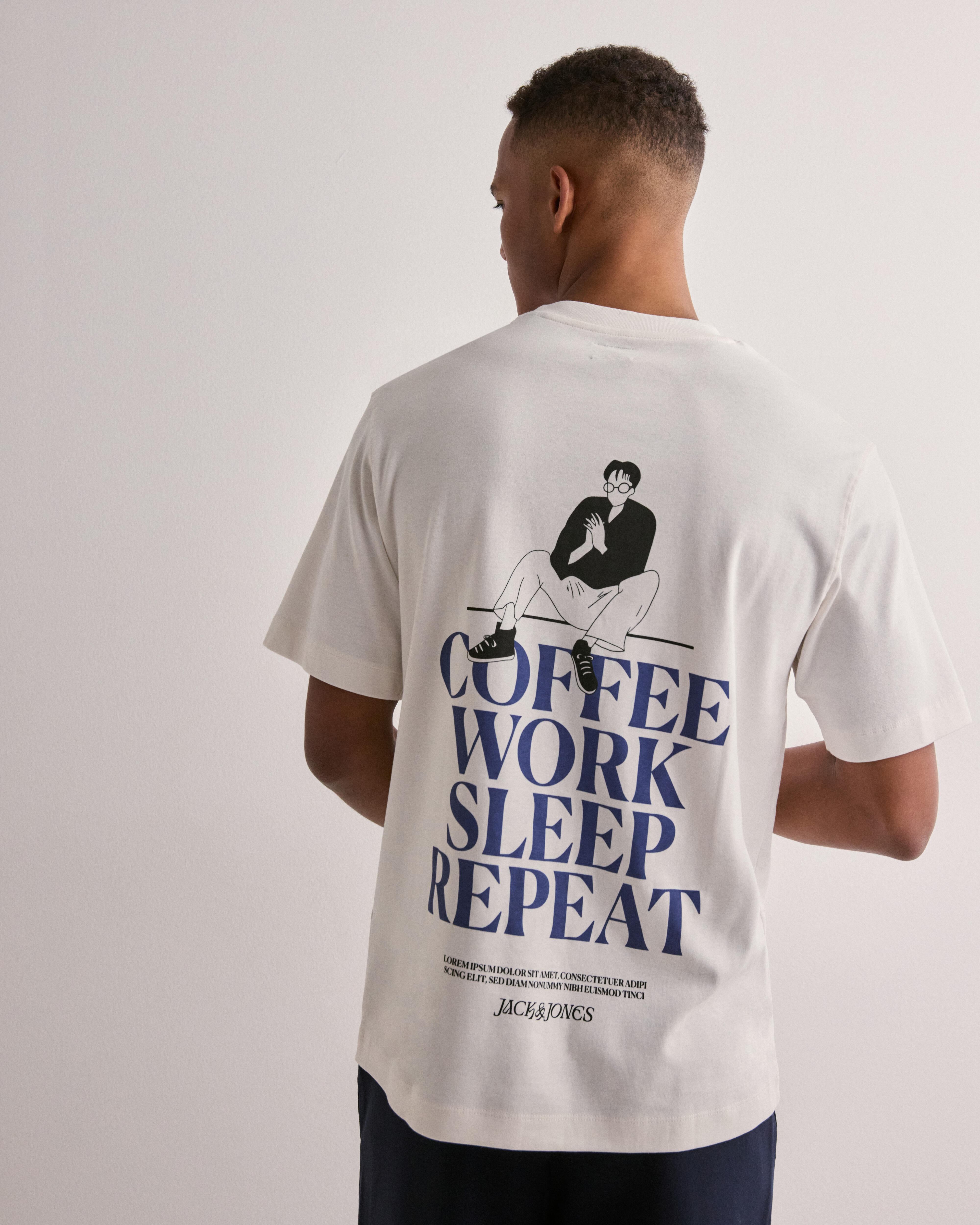 ユリウス JULIUS Cotton Modal Jersey Printed Oversize T-shirt
