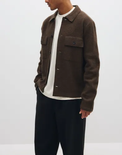 Selected Men Slhnealy Ls Knit Workwear Cardigan Overshirts herr – bild 3