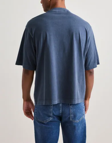 Selected Men Slhboxycory Ss O-Neck Tee Oversized t-shirts t-shirts - bas herr – bild 3