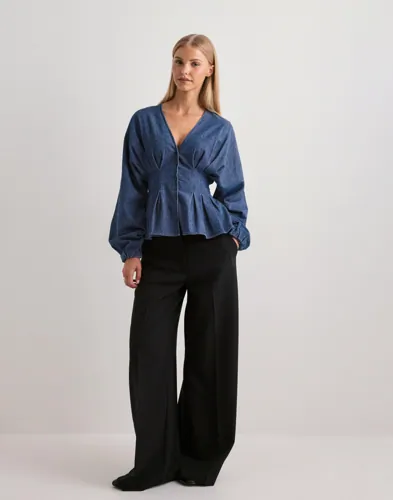 Nelly My Favorite Denim Blouse blusar dam – bild 2