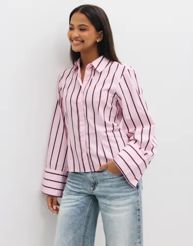 NEO NOIR Wide Stripe Shirt skjortor dam – bild 3
