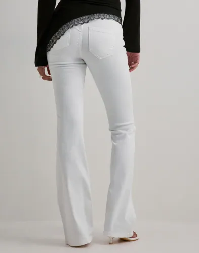 Only - Hvid - Onlblush Mid Flared Dnm REA0730 Noo