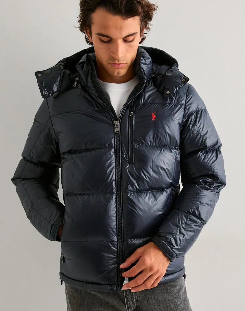 Buy Polo Ralph Lauren The Gorham Glossed Down Jacket Navy NLYMAN