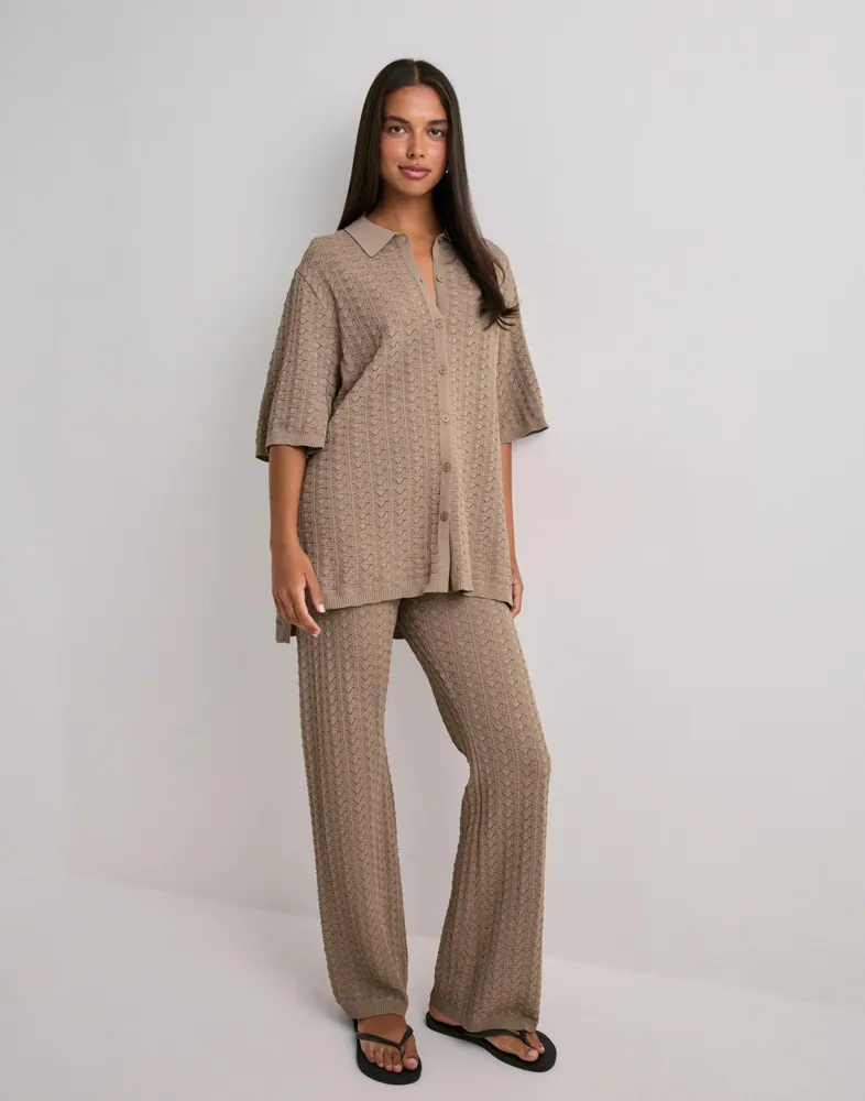 NEO NOIR Rizzy Fine Crochet Pants byxor dam – bild 3