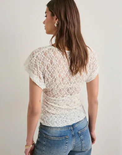 Nelly Lace Waist Focus Top toppar dam – bild 3
