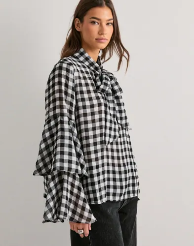 VERO MODA Vmsia Ls Flounce Top Wvn Ga blusar dam – bild 3