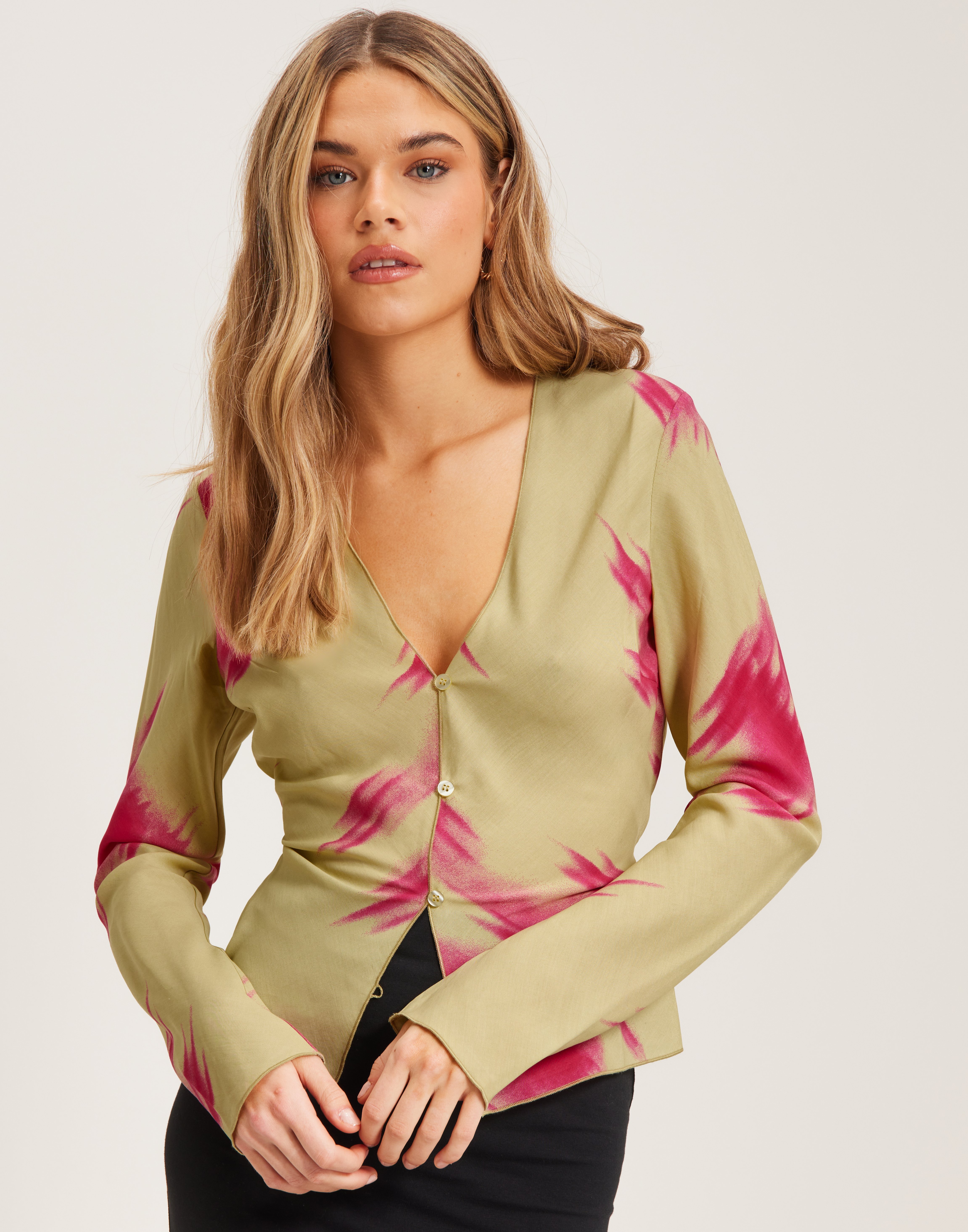Green blouse