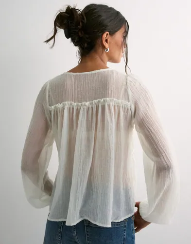 Nelly Effortless Crincle Blouse blusar dam – bild 3
