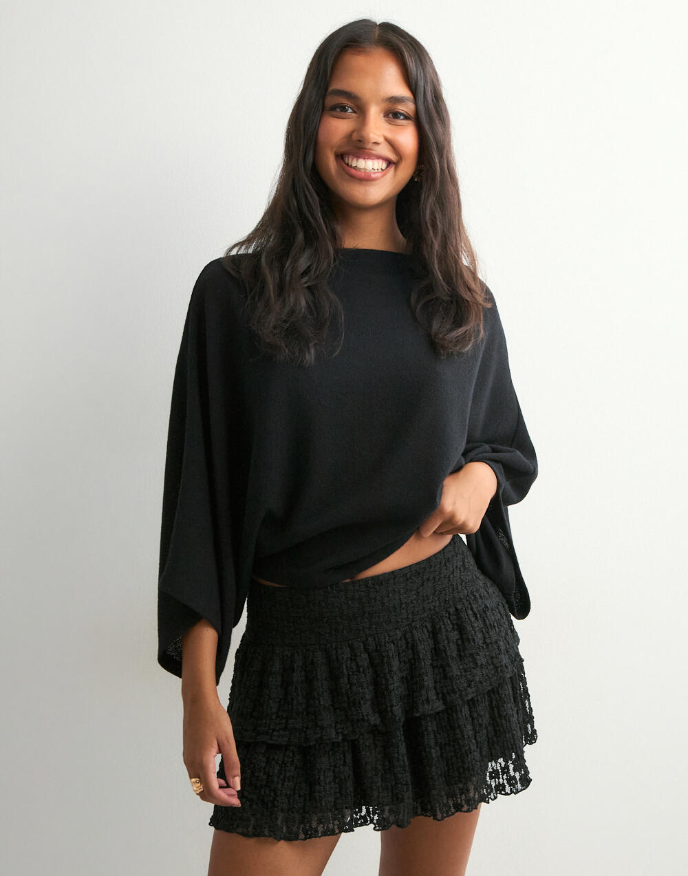 Buy Nelly Wonderful Lace Mini Skirt - Black | Nelly.com