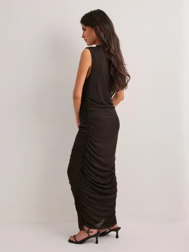 NEO NOIR Corilina Solid Mesh Dress maxiklänningar dam – bild 3