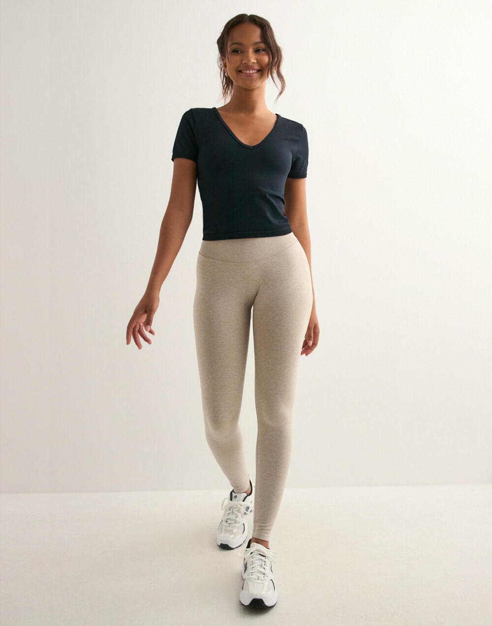 Buy Aim'n Shape Seamless Tights - Beige Melange | Nelly.com