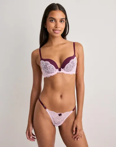 Nelly Shimmer Lace Thong string dam – bild 3