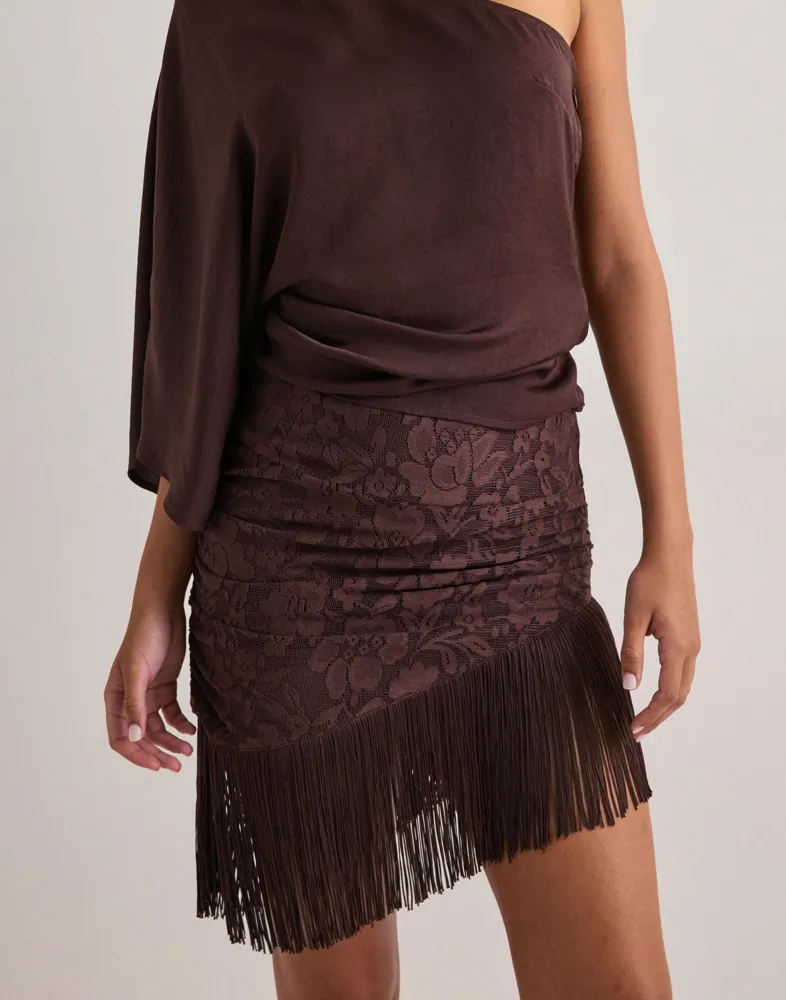 Nelly Scarf Lace Skirt kjolar dam – bild 3