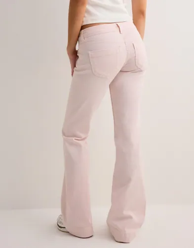Nelly - Pink - Super Low Heart Pocket Bootcut Jeans