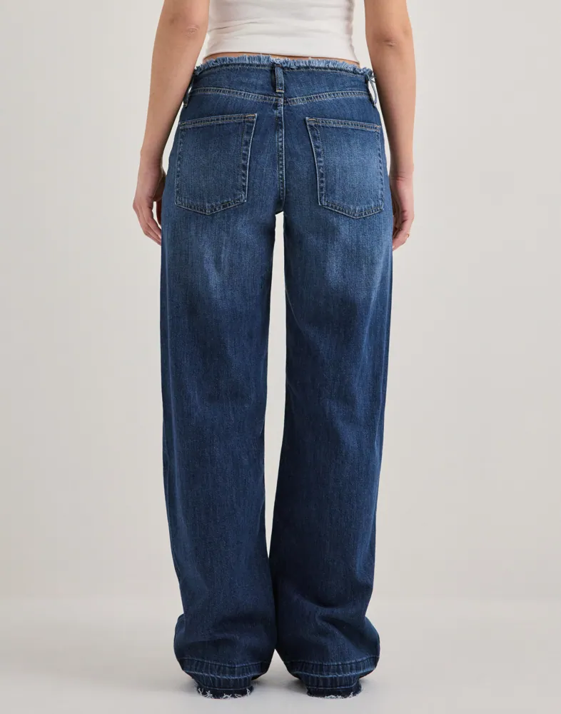 Nelly No Waist Loose Jeans dam – bild 2