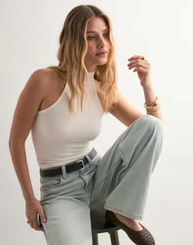 Nelly Sleeveless Polo Top piké dam – bild 2